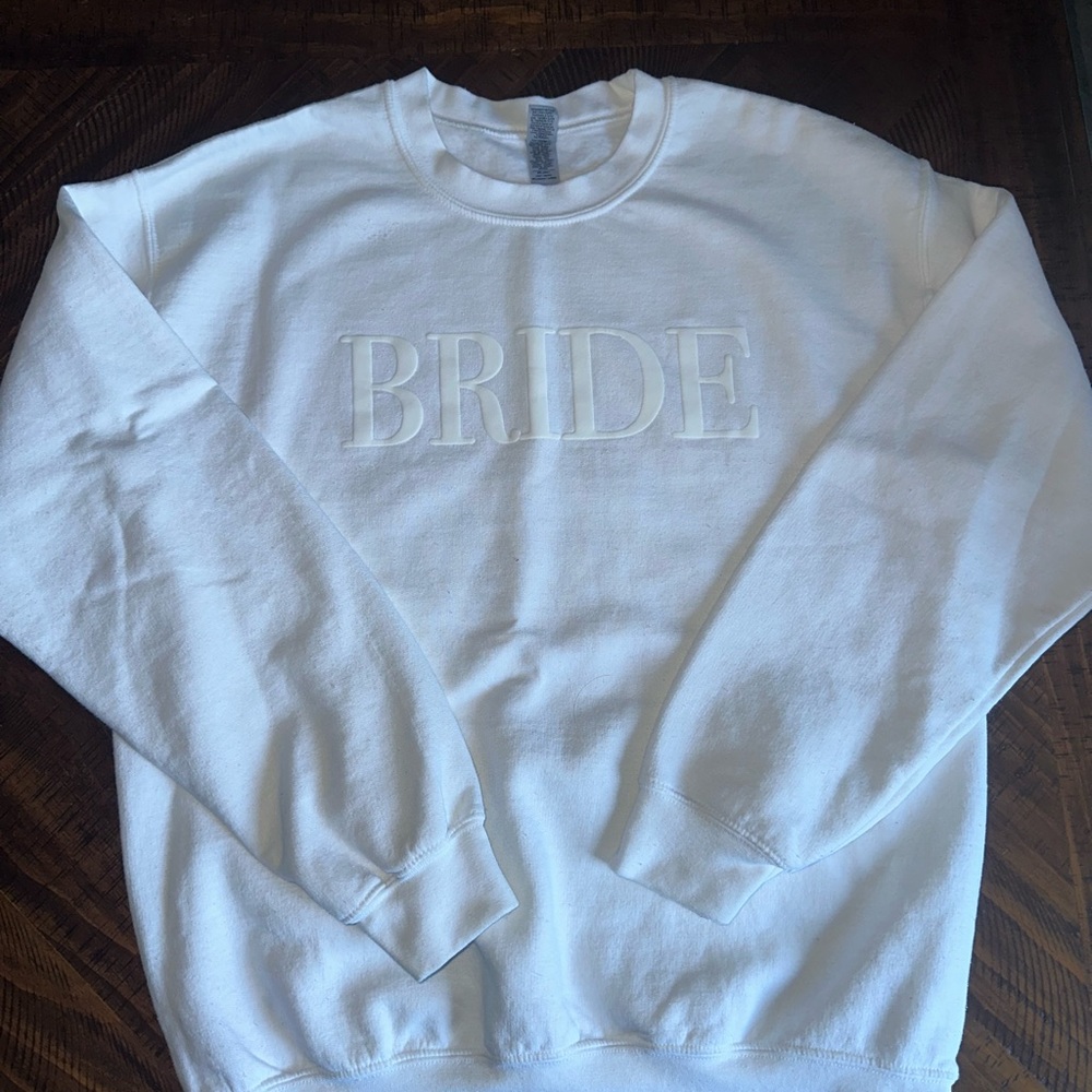 The Last Minute Bride White Sweatshirt